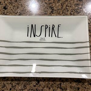 Rae Dunn Tray White and Gray Serveware Collection